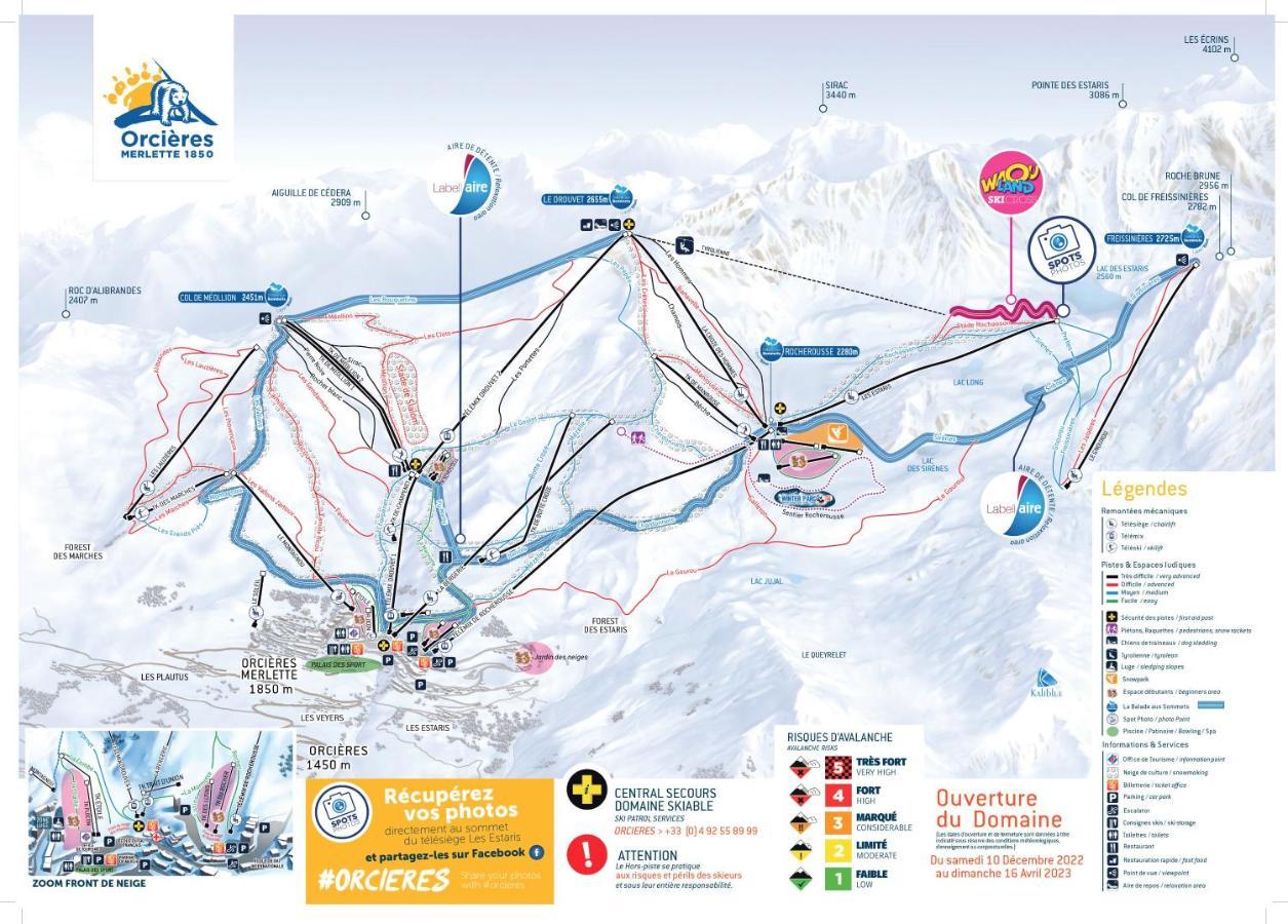 Appt T2 Cabine 4-6 Personnes Au Pied Des Pistes Orcières Extérieur photo